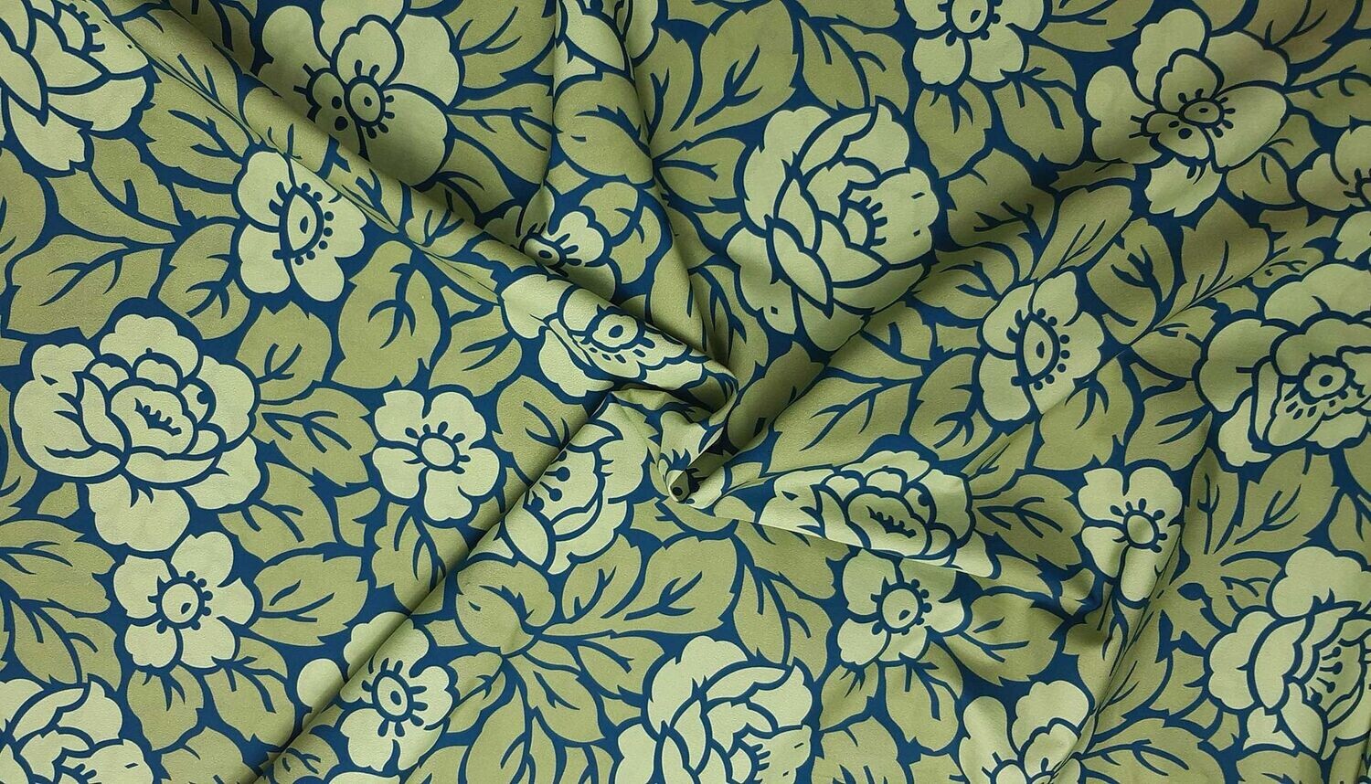 Popeline, Meterware, Baumwollstoff, GOTS, bio, Rosenmuster, grün-hellgrün-navy, Webware, Futterstoff, Blusen Hemd Trachten Dirndl Patchworkstoff Popeline, Meterware, Baumwollstoff, GOTS, bio, Rosenmuster, grün-hellgrün-navy, Webware, Futterstoff, Blusen Hemd Trachten Dirndl Patchworkstoff