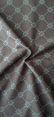Halbpanama, Meterware, Anthrazit-türkis, Baumwollstoff, Muster "Raute 09", 160cm breit, Kreuzblume geometrisch, für Taschen, Trachtenmode, Kissen, Hosen