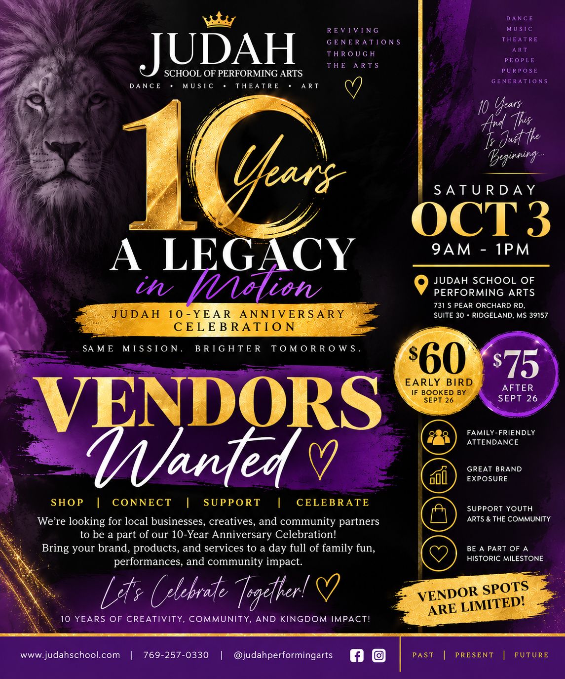 1O Year Anniversary Vendor