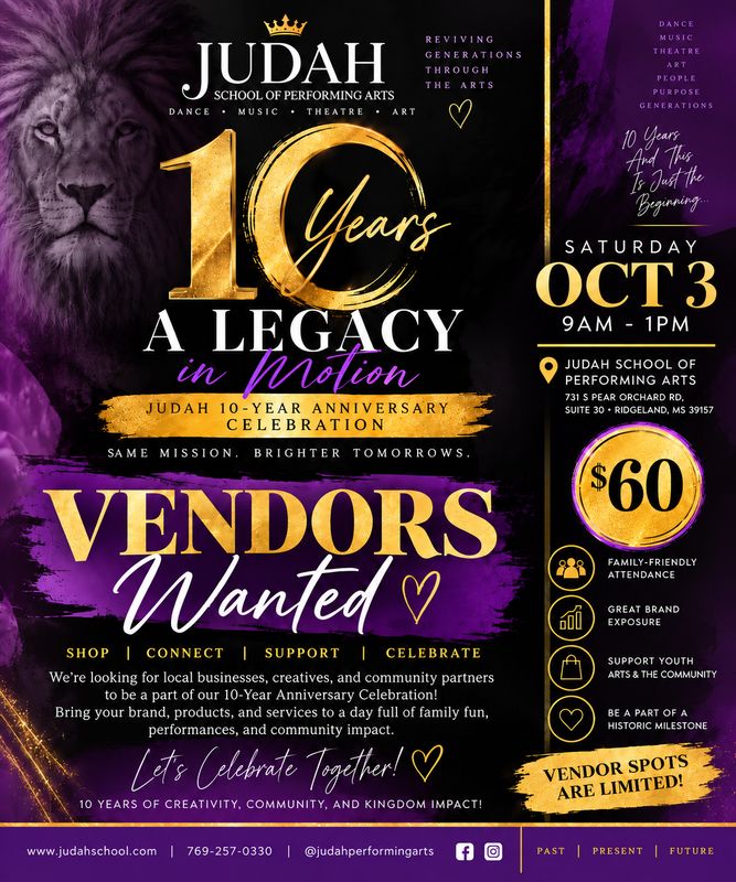 1O Year Anniversary Vendor