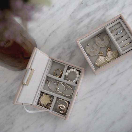 Micro jewellery box, Colour: Blush/ grey