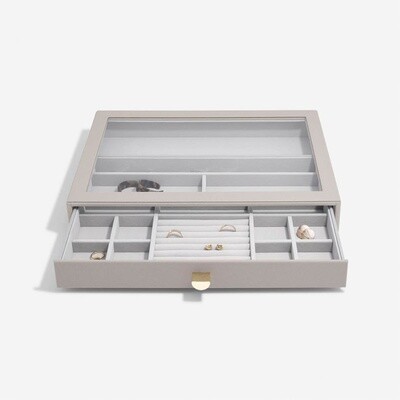 Taupe supersize jewellery box drawer