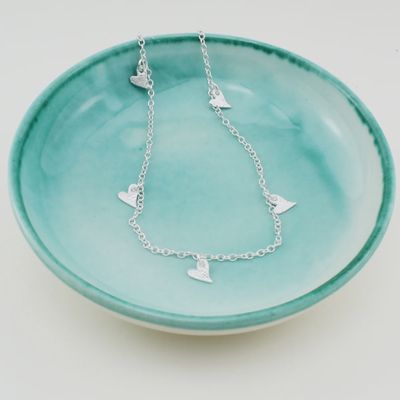 Tilted heart necklace