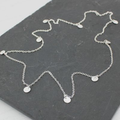 Circle charm necklace