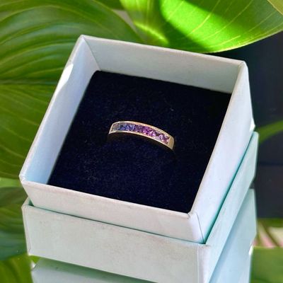 Colourfade ring in gold