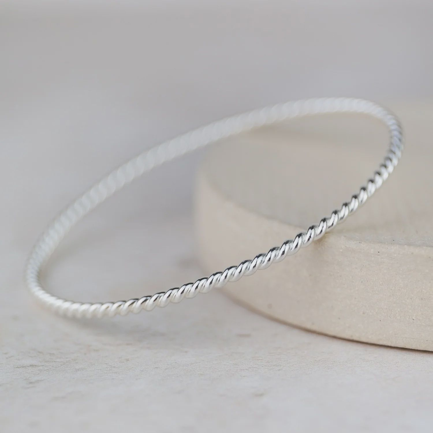 Twist bangle by Lucy Kemp