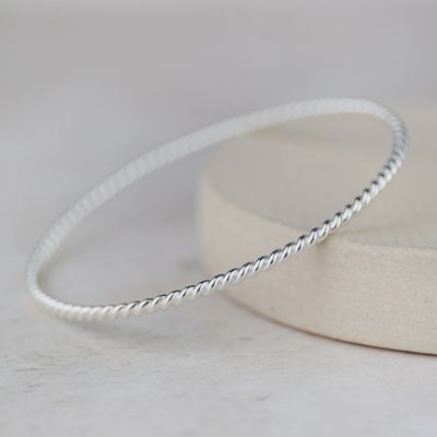 Twist bangle by Lucy Kemp