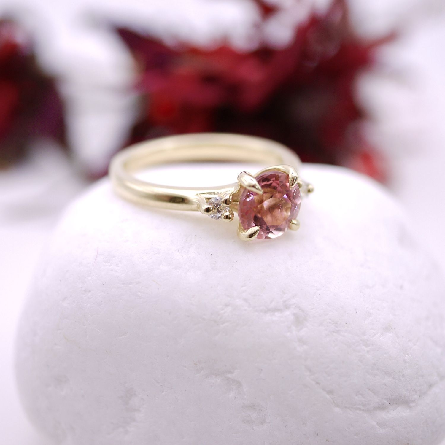 The pink cornflower ring