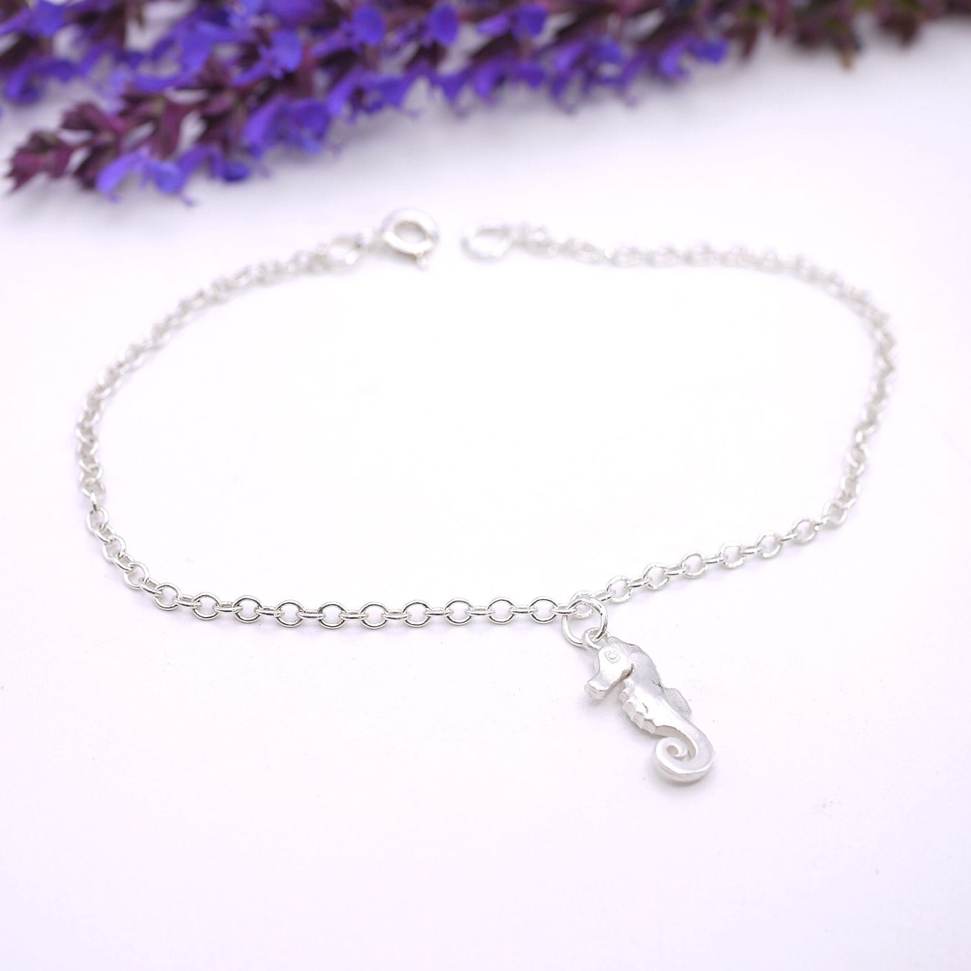 Seahorse charm bracelet