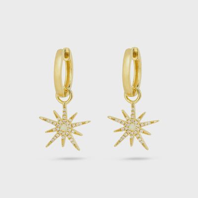 North star huggie hoops