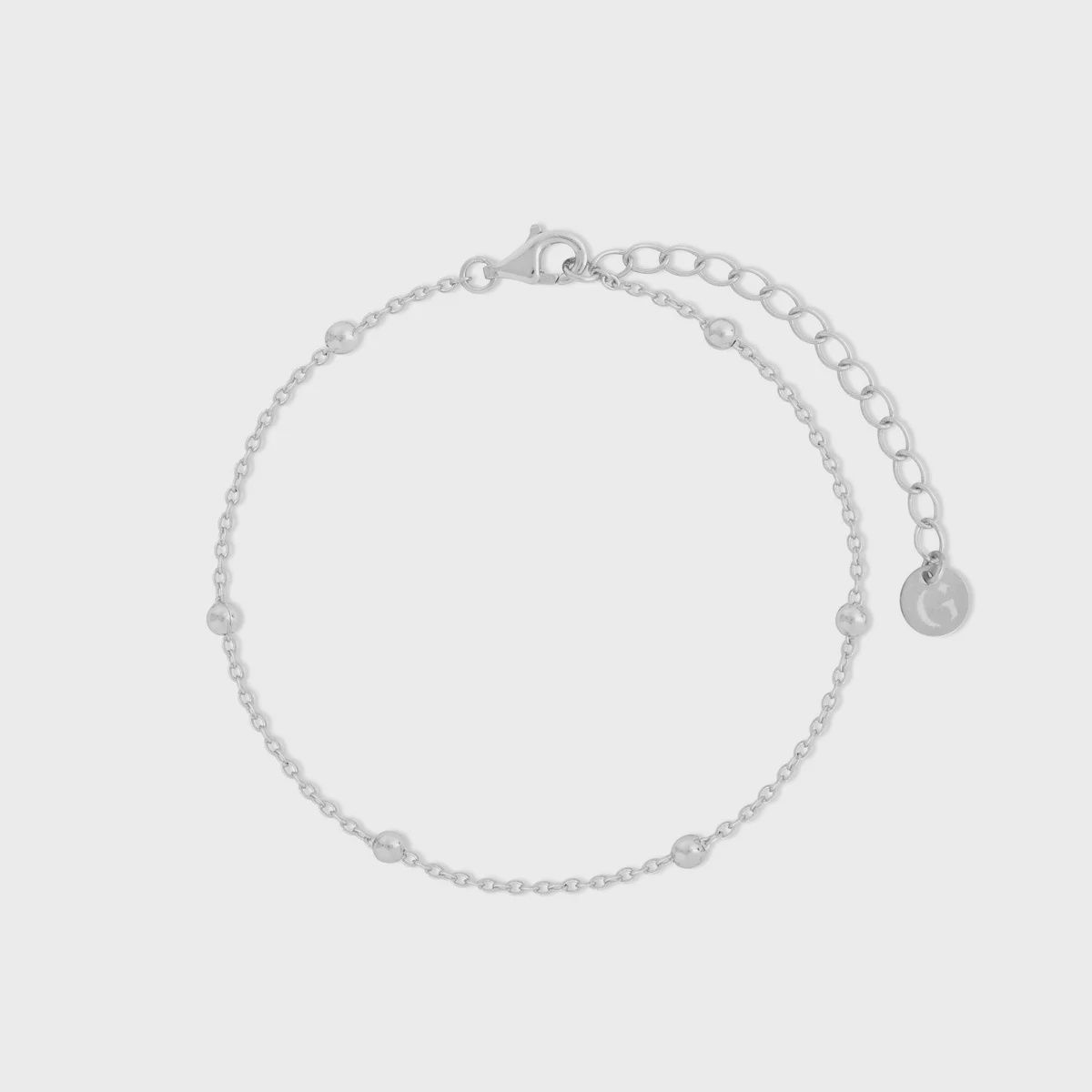 Satellite chain bracelet, Metal: Silver