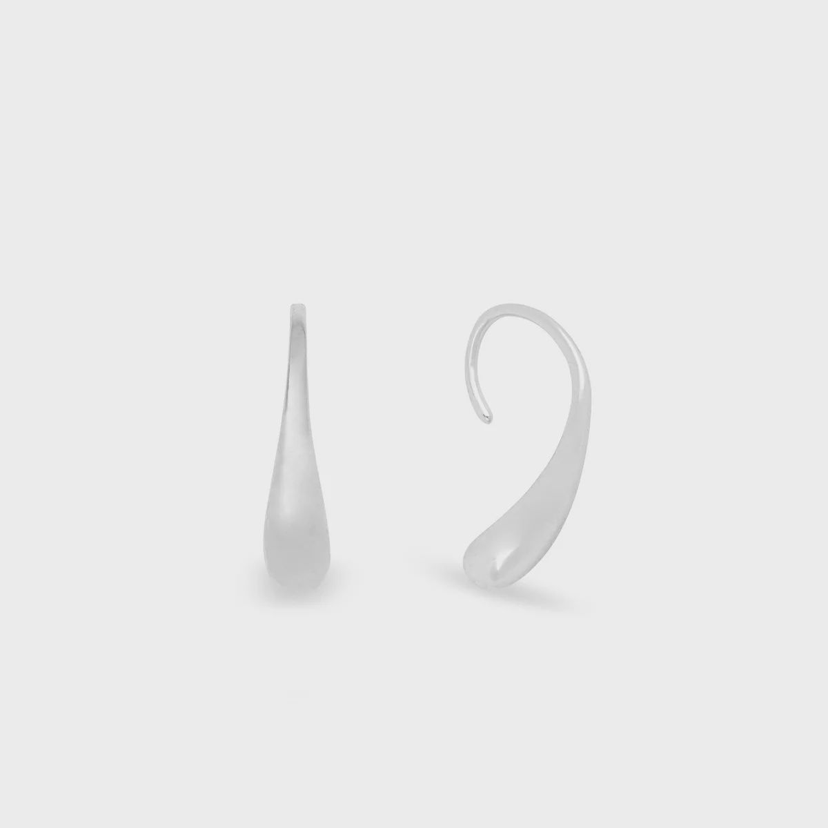 Water Drop Earrings, Metal: Silver