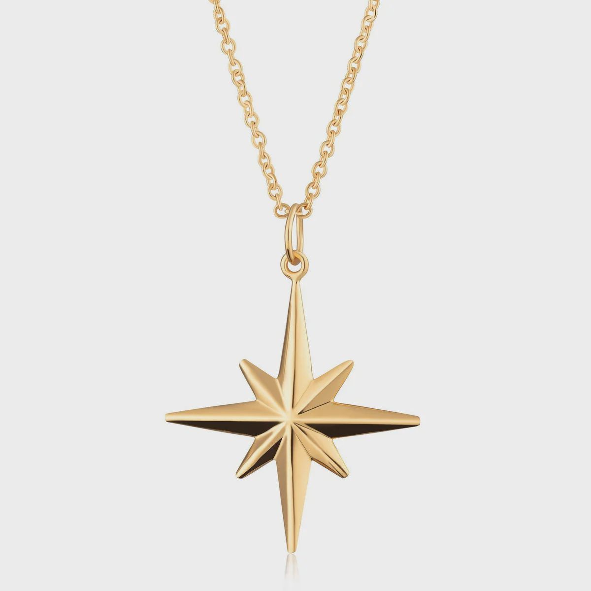 Starburst pendant, Metal: 18ct gold plated sterling silver