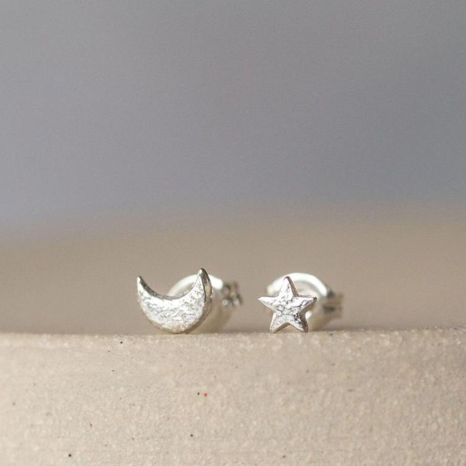 Mini studs, Shape: Stars &amp; moon