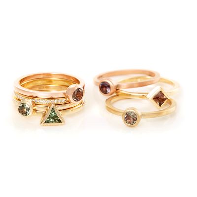 Juicy rings with Tanzanian sapphires