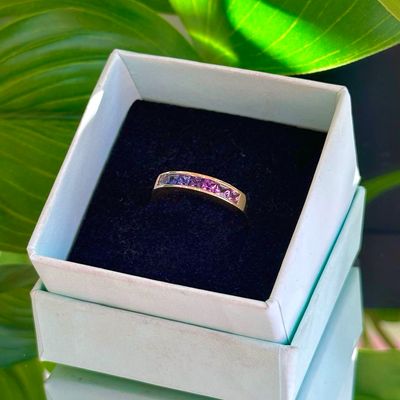 Colourfade ring in gold