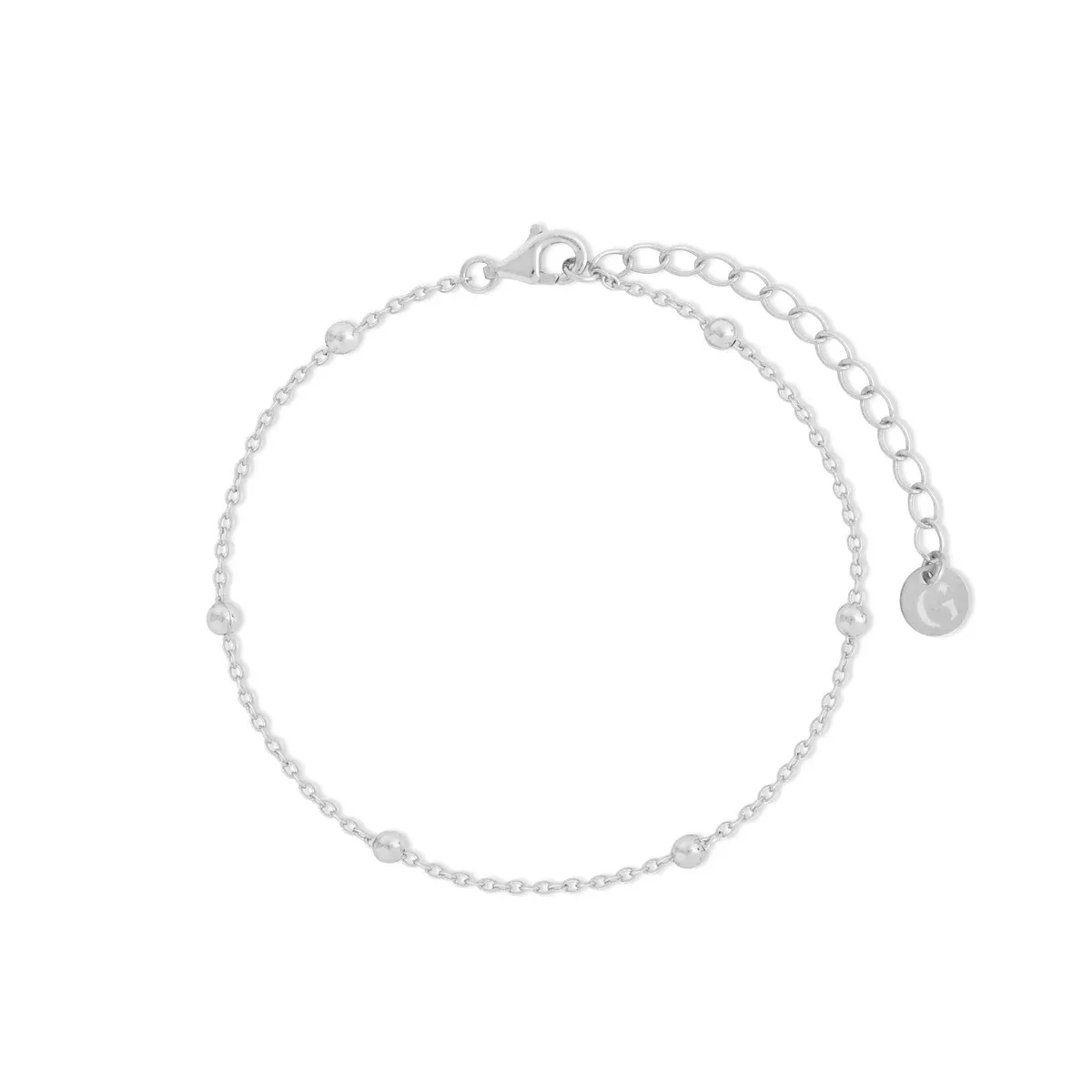 Satellite chain bracelet, Metal: Silver