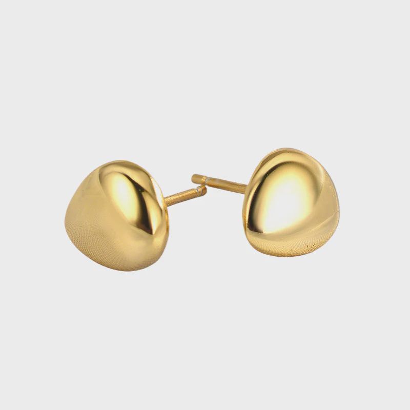 Molten earrings, Metal: 18ct gold plated sterling silver