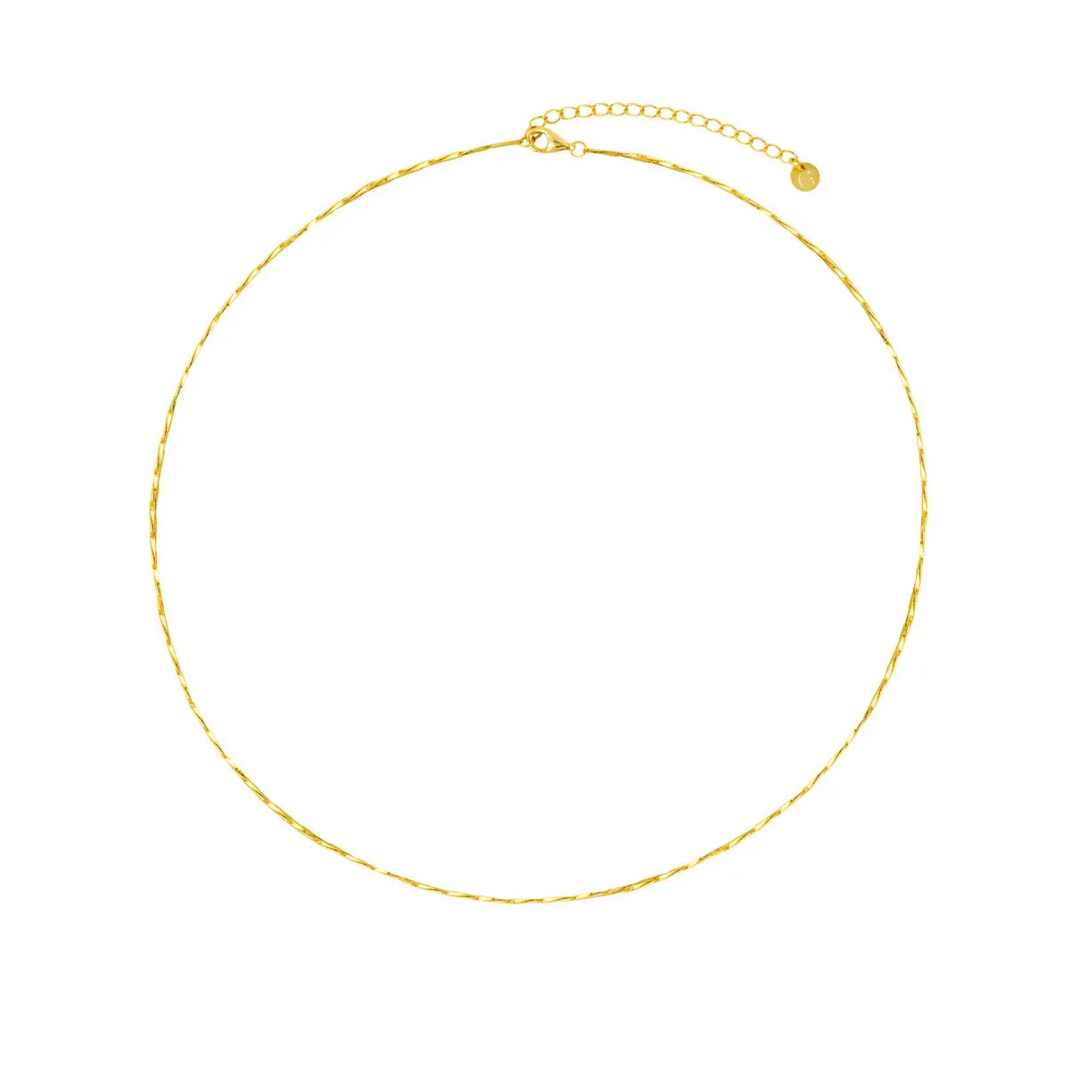 Flat bar chain necklace