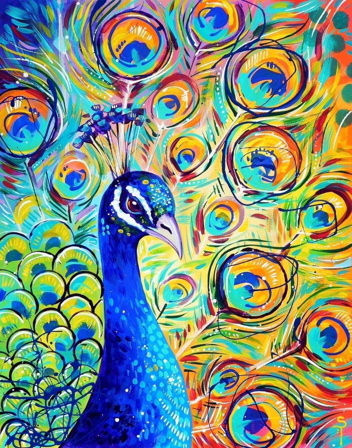 PEACOCK - Paint by Numbers Canvas