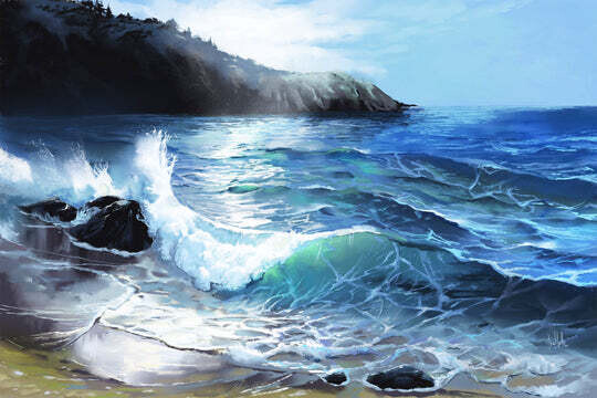 THE ANCHOR BAY - Paint by Numbers Art