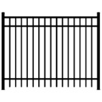 48" x 6' Flat Top / Picket Bottom / 3-Rail