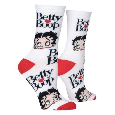 Betty Boop - Crazy Socks - Womens Crew Folded