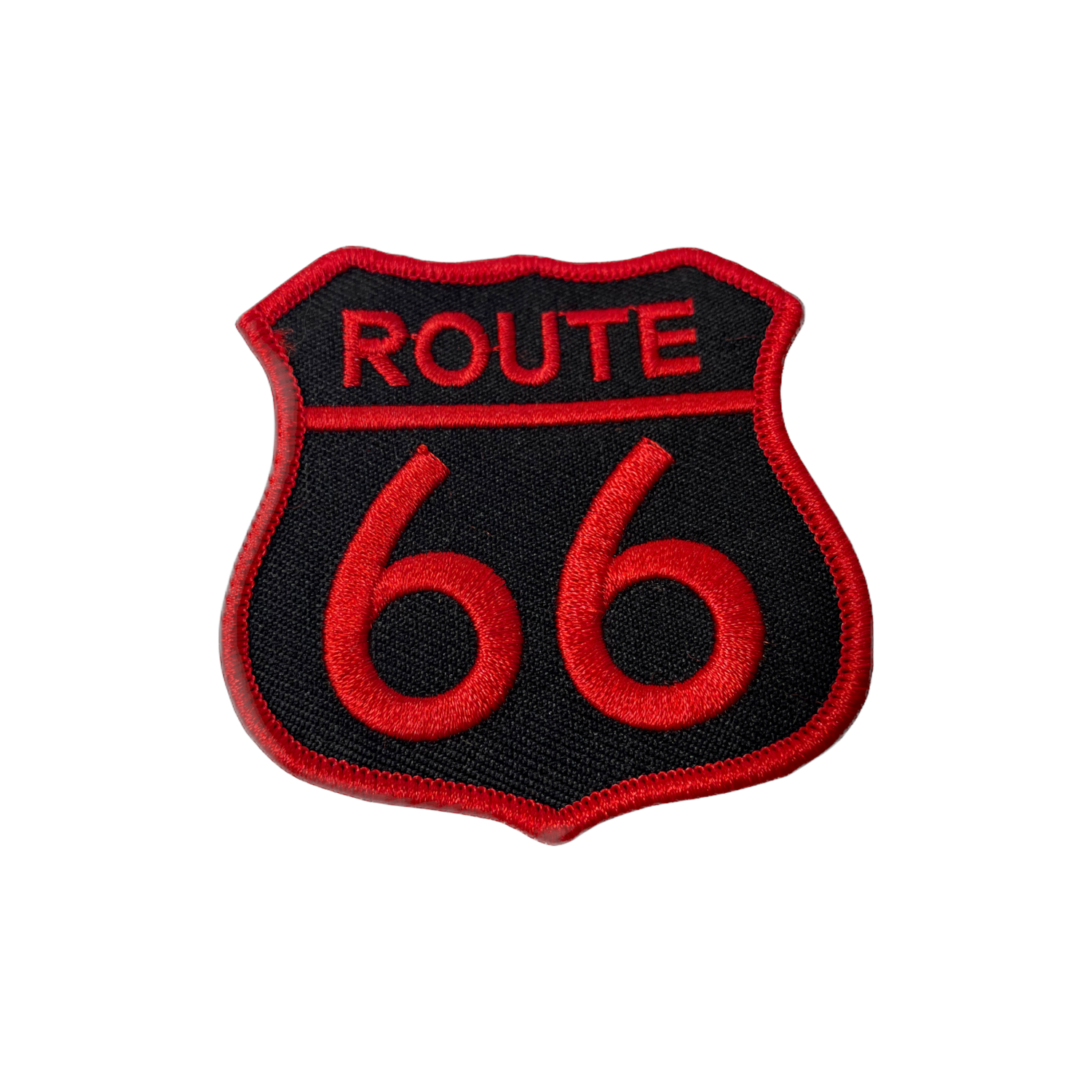 Red & Black Route 66 Patch