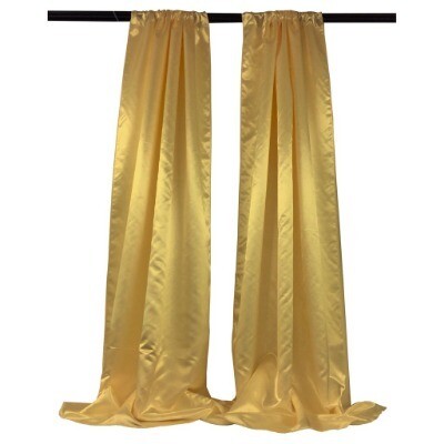 Satin curtain; gold 5mL x 1.5mW