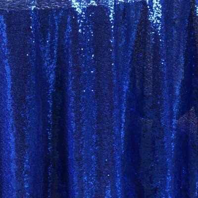 Curtains - royal blue sequin (set of 2) 1.2mW x 4.35mL