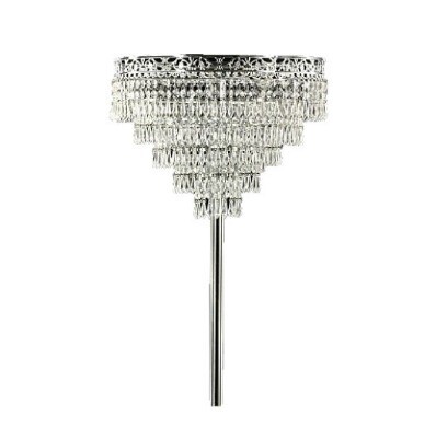Chandelier - crystal - w mirror & pole