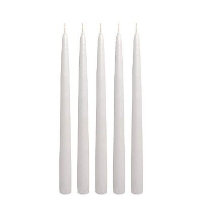Dinner candle; straight - white (6 hour burning time)