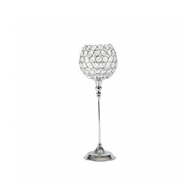 Candlestand - silver crystal large cup