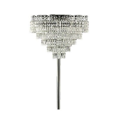 Chandelier - crystal - w mirror & pole