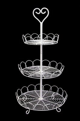 Cake stand - 3 tier  - white