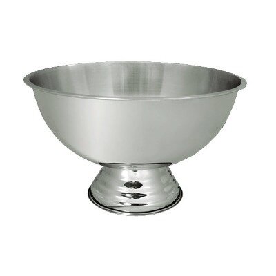 Punch bowl; stainless steel (with ladle)