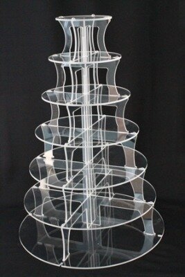 Cupcake stand - 6 tier - acrylic