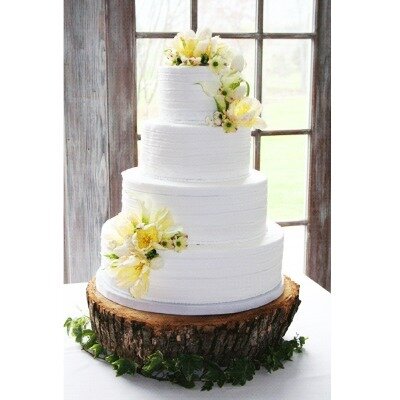 Cake stand - wood slice 45cmD x 15cmH