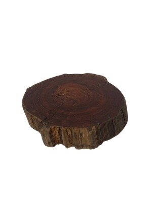 Wooden slice - small  (20cmD approx; V2 dark wood)