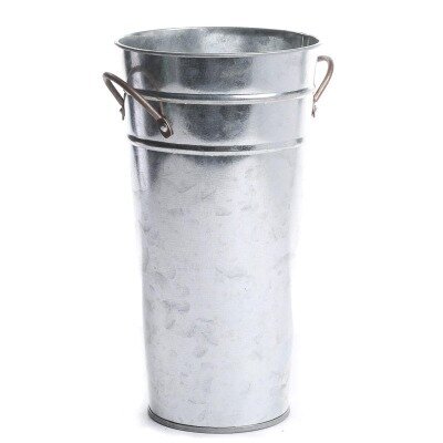Flower pot; tin w/ insert