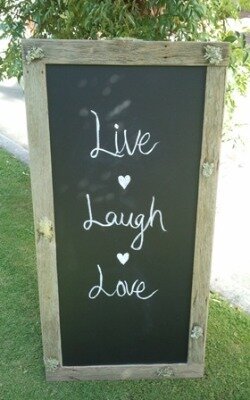 Blackboard - rustic (freestanding)
