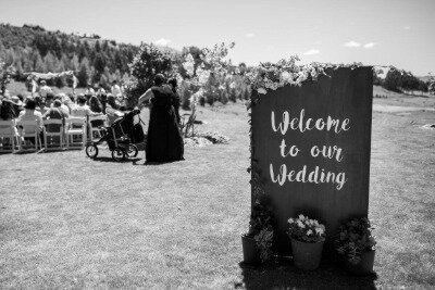 Sign - Welcome to our wedding (freestanding)