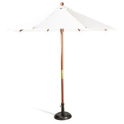 Umbrella; large market - White - with stand