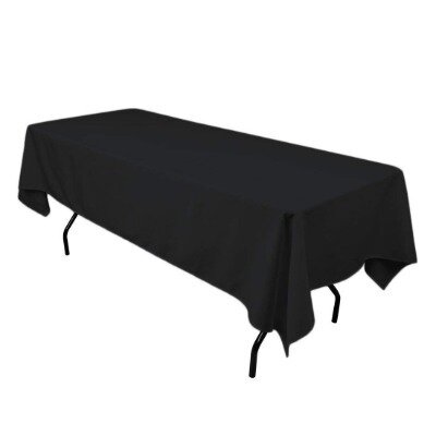 Tablecloth rectangle; black 1.37m x 2.75m