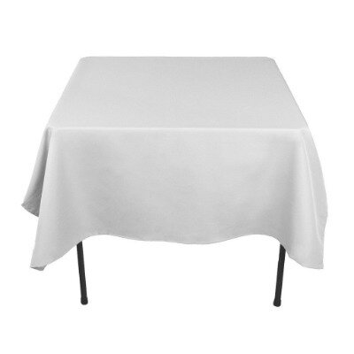 Tablecloth square; white 1.35mW x 1.35mL
