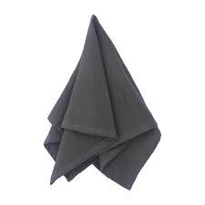 Napkin; premium linen - charcoal (45cmx45cm)
