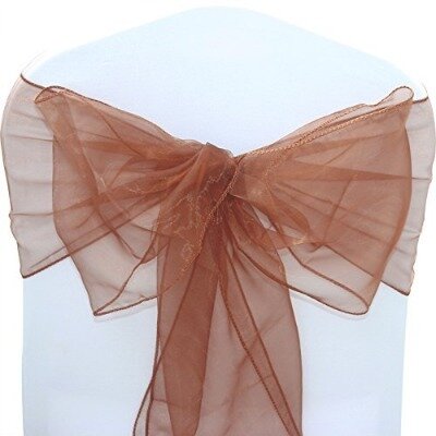 Runner/Sash, Organza - Chocolate Brown (30cm x 300cm) Runner/Sash, Organza - Chocolate Brown (30cm x 300cm)