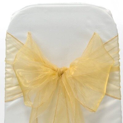 Runner/Sash, Organza - Champange (30cm x 300cm) Runner/Sash, Organza - Champange (30cm x 300cm)
