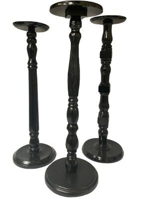 Plinth; column gloss black (assorted sizes)