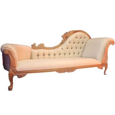 Chaise lounge chair (beige)